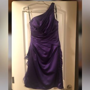 one shoulder prom dress